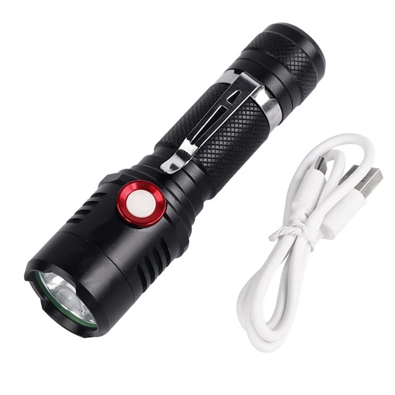 Outdoor Camping Hiking Led Charging Flashlight Super Bright T6 20000Lm Flashlight