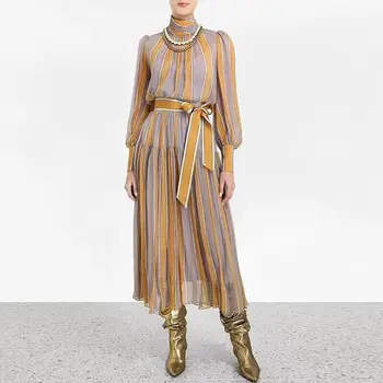 2019 Dress Sexy Celebrity Striped Full Bow Patchwork Women Turtleneck Lantern Sleeve Night Club Loose Party Dresses Wholesale 
2019 Dress Sexy Celebrity Striped Full Bow Patchwork Women Turtleneck Lantern Sleeve Night Club Loose Party Dresses Wholesale