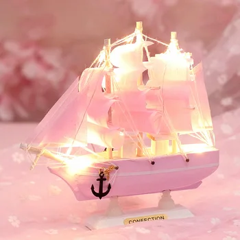 Wooden Ship Model LED Sailboat Statue Creative Home Decoration Simulation Model Ship Creativity Home Decoration Accessories
Wooden Ship Model LED Sailboat Statue Creative Home Decoration Simulation Model Ship Creativity Home Decoration Accessories
