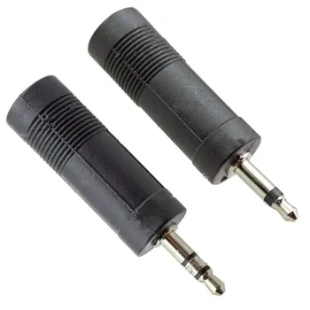 2 Pcs 1/4inch 6.35 Female Jack To 1/8inch 3.5 Male Plug Microphone Guitar Cable Audio Converter Adapter Coupler Connector 
2 Pcs 1/4inch 6.35 Female Jack To 1/8inch 3.5 Male Plug Microphone Guitar Cable Audio Converter Adapter Coupler Connector