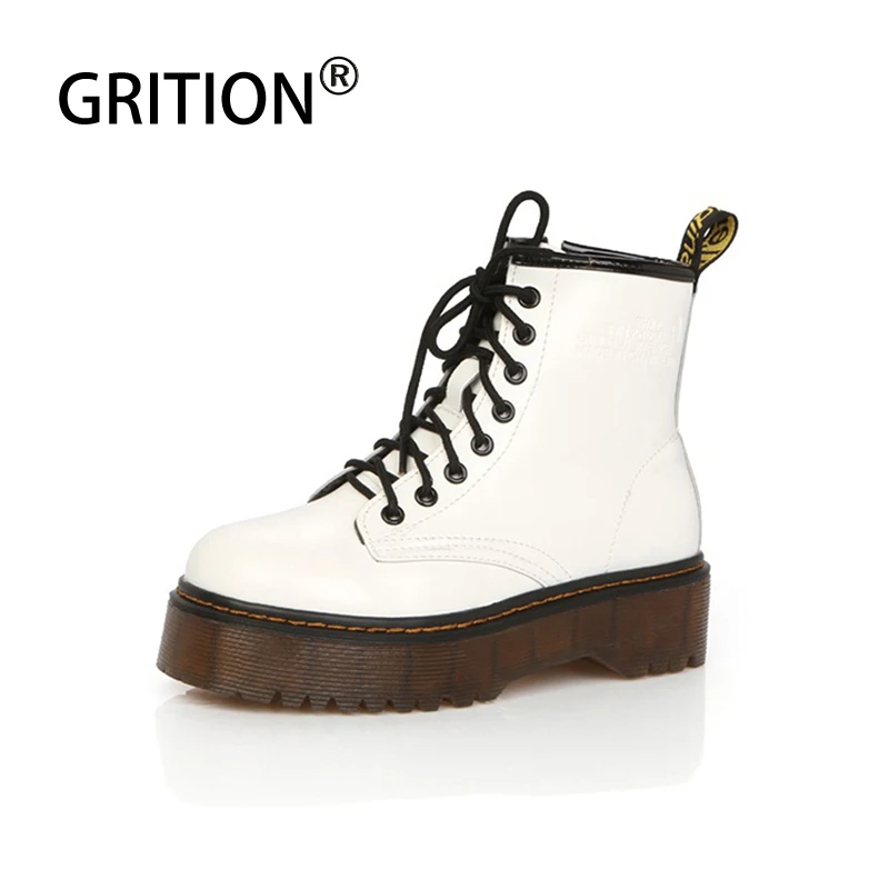GRITION Winter Boots Women With Lace Platform Wedge Increase Height Ankle Boots Punk Comfort Round Toe Female Shoes Big Size 40
GRITION Winter Boots Women With Lace Platform Wedge Increase Height Ankle Boots Punk Comfort Round Toe Female Shoes Big Size 40