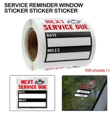 Oil Change Service Reminder Stickers Window Sticker Adhesive Labels Car 100 Labels/Roll Oil Change/Service Stickers Accessories
Oil Change Service Reminder Stickers Window Sticker Adhesive Labels Car 100 Labels/Roll Oil Change/Service Stickers Accessories