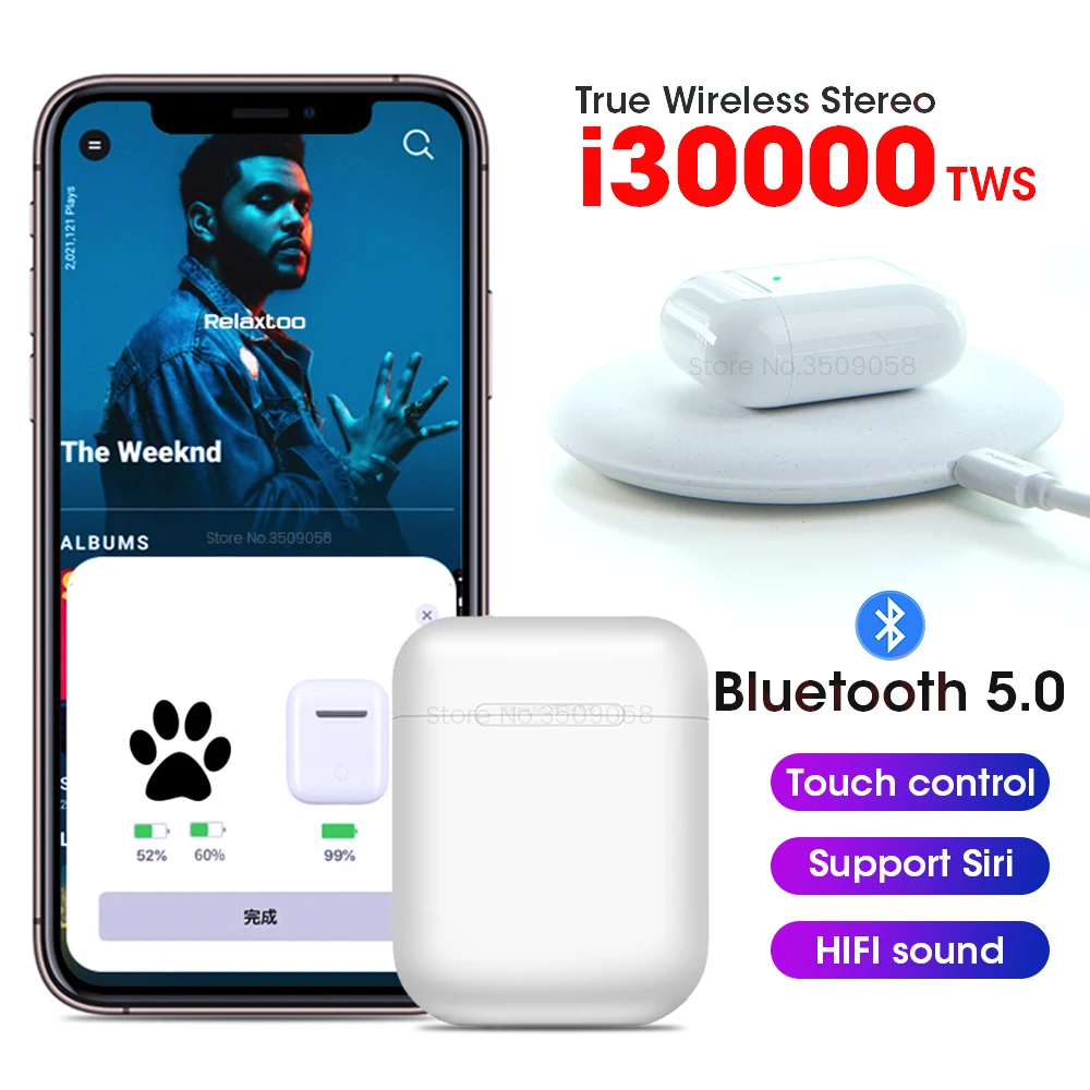 i30000 TWS Pop up 1:1 Smart Sensor Wireless Charging Earphone Bluetooth Heedset PK i500 i800 i1000 i2000 i20000 i9000 i10000 TWS
i30000 TWS Pop up 1:1 Smart Sensor Wireless Charging Earphone Bluetooth Heedset PK i500 i800 i1000 i2000 i20000 i9000 i10000 TWS