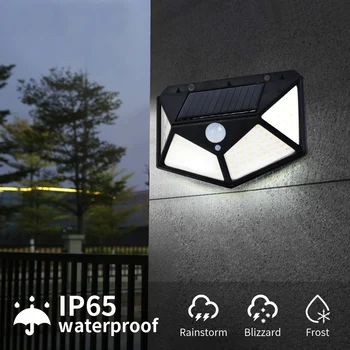 100 LED Solar Light Outdoor Solar Lamp Powered Sunlight Waterproof PIR Motion Sensor Street Light for Garden Decoration Wall
100 LED Solar Light Outdoor Solar Lamp Powered Sunlight Waterproof PIR Motion Sensor Street Light for Garden Decoration Wall