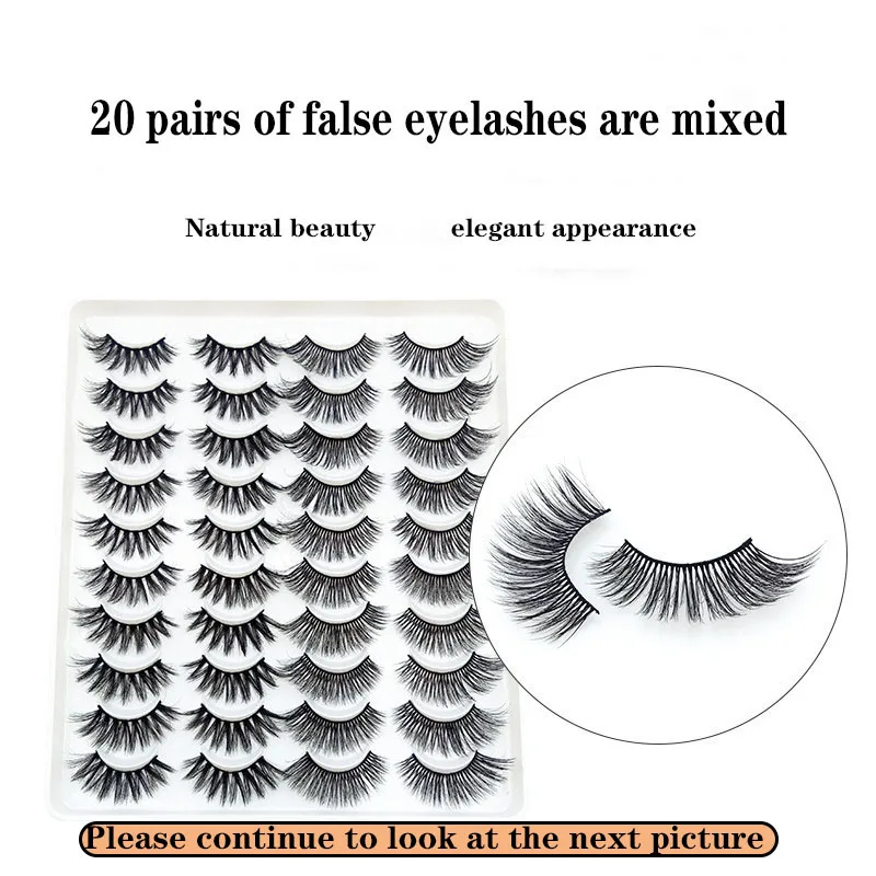 20 Pairs Of false Eyelashes Makeup Thick Curling Light Eyelashes Natural Beauty Eyelash
20 Pairs Of false Eyelashes Makeup Thick Curling Light Eyelashes Natural Beauty Eyelash