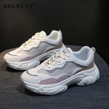 Times New Roman Women Sneakers Spring Fashion Thick Bottom Air Mesh Round Toe Breathable Mixed Color Platform Causal Women Shoes
Times New Roman Women Sneakers Spring Fashion Thick Bottom Air Mesh Round Toe Breathable Mixed Color Platform Causal Women Shoes