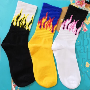1 Pair Street Fashion Colorful On Fire Crew Socks Skateboard Cotton Long Socks Hip Hop Style Flame Skateboard Christmas Gift
1 Pair Street Fashion Colorful On Fire Crew Socks Skateboard Cotton Long Socks Hip Hop Style Flame Skateboard Christmas Gift