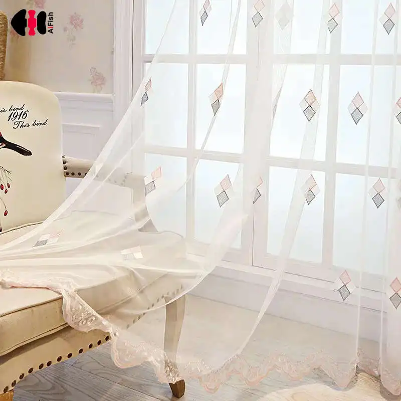 Delicate Embroidered Square Voile Curtain for Living Room Pastoral Rural French Window Drapes Panel M109C
Delicate Embroidered Square Voile Curtain for Living Room Pastoral Rural French Window Drapes Panel M109C