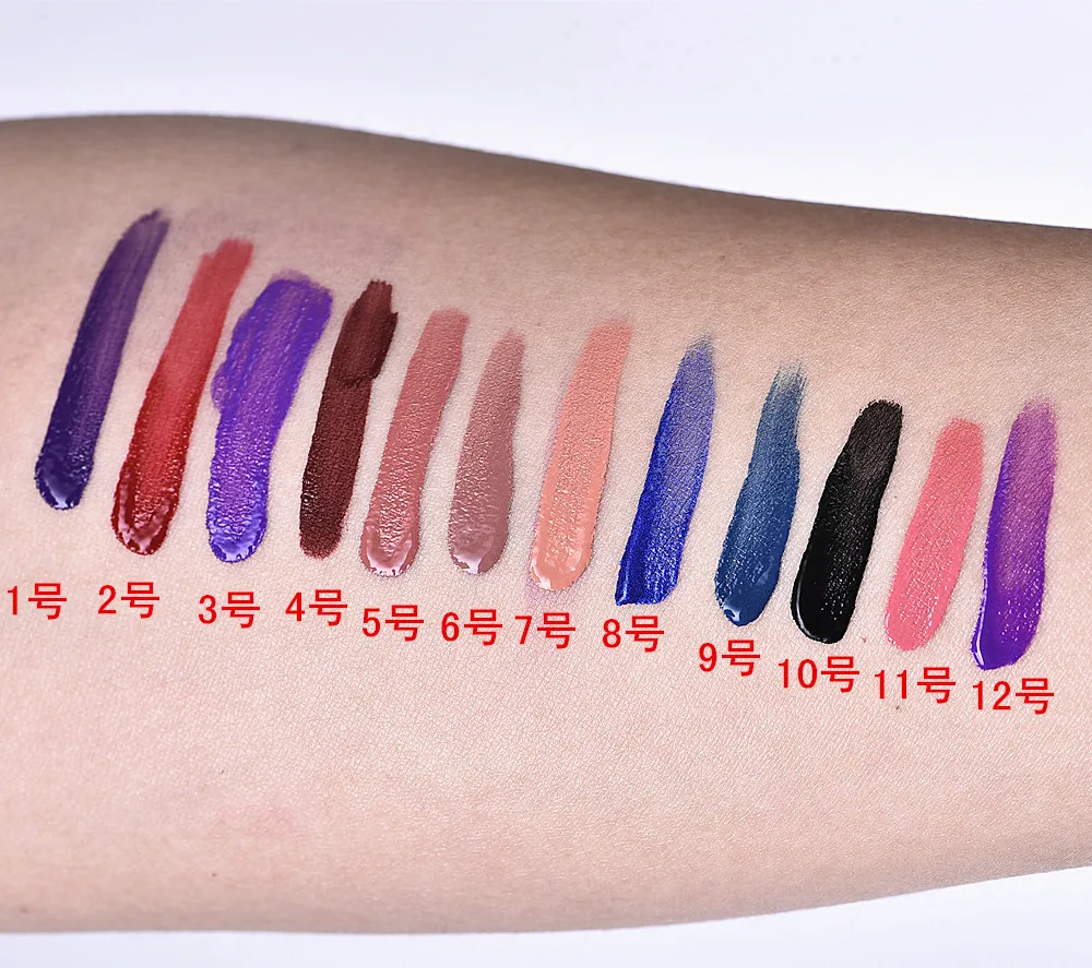 12color Brand Matte L ip Gloss Long Lasting Red Velvet L ip Cream T attoo Labiales Matte Liquid L ipstick Cosmetics massage
12color Brand Matte L ip Gloss Long Lasting Red Velvet L ip Cream T attoo Labiales Matte Liquid L ipstick Cosmetics massage