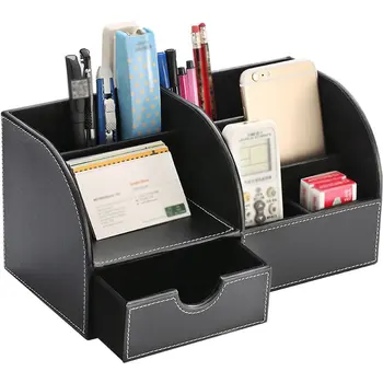 Desktop Multi-Function Storage Box Leather Pen Holder Creative Office Stationery Box Storage Consolidation Box
Desktop Multi-Function Storage Box Leather Pen Holder Creative Office Stationery Box Storage Consolidation Box