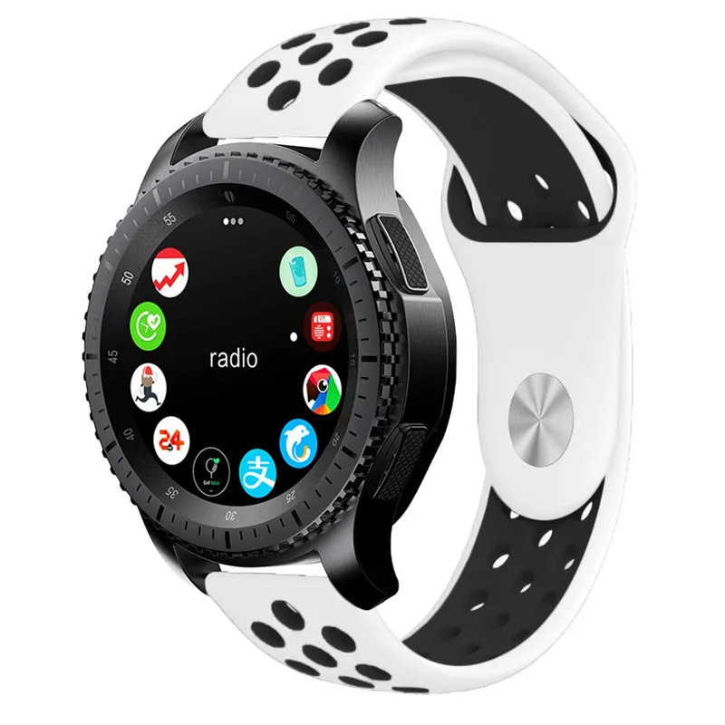 For Samsung Galaxy Watch 46mm Bands 22mm Silicone Replacement wirst Strap for Gear S3 Frontier Classic band 20mm S2 Bracelet
For Samsung Galaxy Watch 46mm Bands 22mm Silicone Replacement wirst Strap for Gear S3 Frontier Classic band 20mm S2 Bracelet