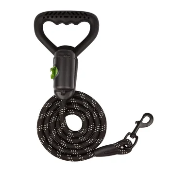 Dogs Shockproof Reflective Leash With Soft Rubber Handle 360-degree rotating design Safety Leash With Pet Garbage Bags
Dogs Shockproof Reflective Leash With Soft Rubber Handle 360-degree rotating design Safety Leash With Pet Garbage Bags