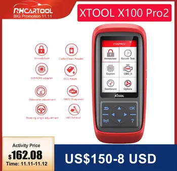 

OBD2 Car accessories XTOOL X100 Pro X100 Pro2 Auto Key Programmer/Mileage adjustment Including EEPROM Code Reader Free Update