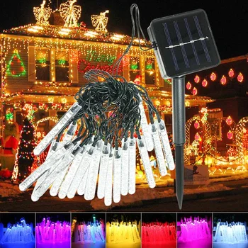 20 LED 4.8M 0.6W Multicolor Bubble Icicle Fairy String Light Solar Power Outdoor Garden Christmas Party Decor Lamp
20 LED 4.8M 0.6W Multicolor Bubble Icicle Fairy String Light Solar Power Outdoor Garden Christmas Party Decor Lamp