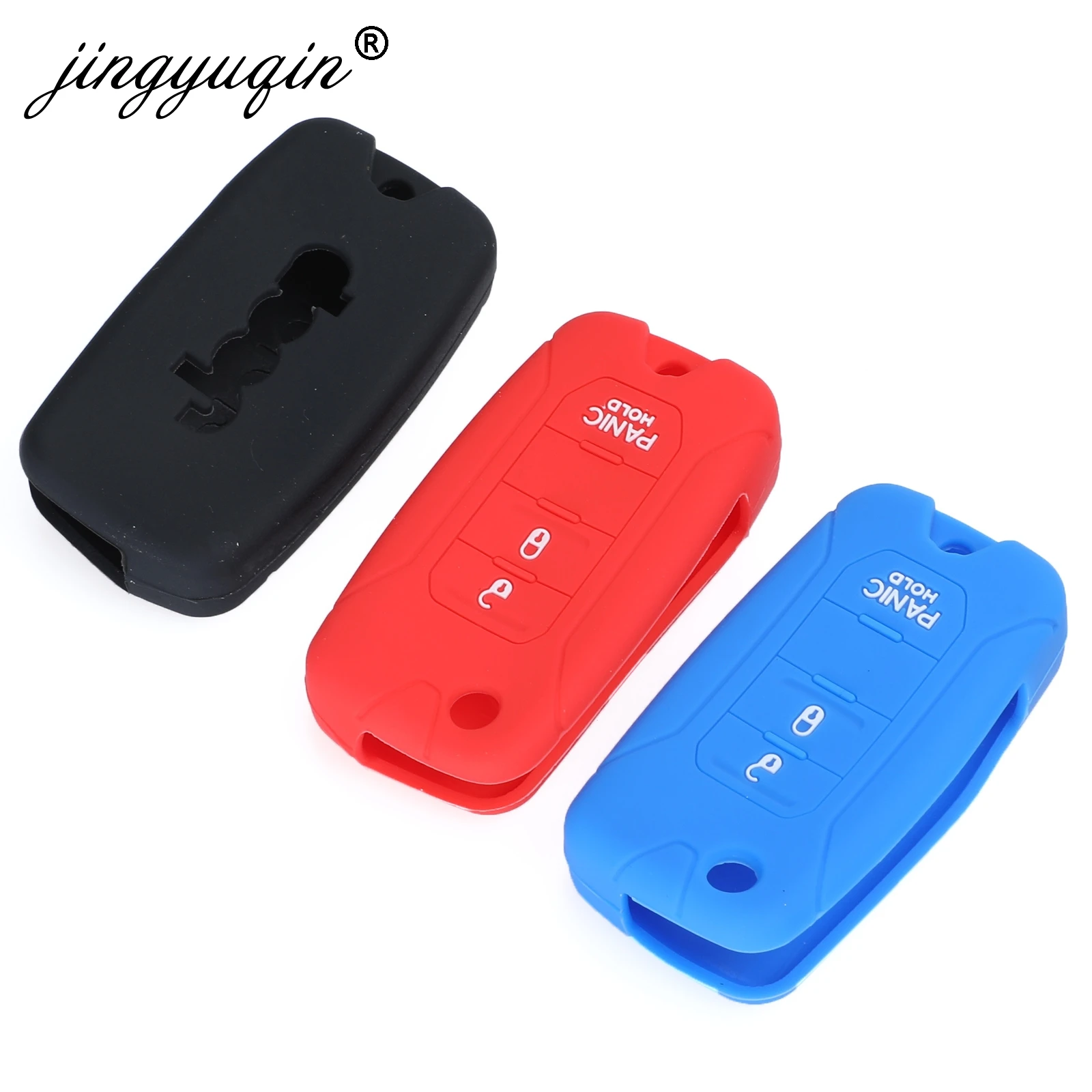 jingyuqin 3 Button Silicone Car Key Case Protector Holder for Jeep Renegade Folding Filp Remote Car Key Cover
jingyuqin 3 Button Silicone Car Key Case Protector Holder for Jeep Renegade Folding Filp Remote Car Key Cover