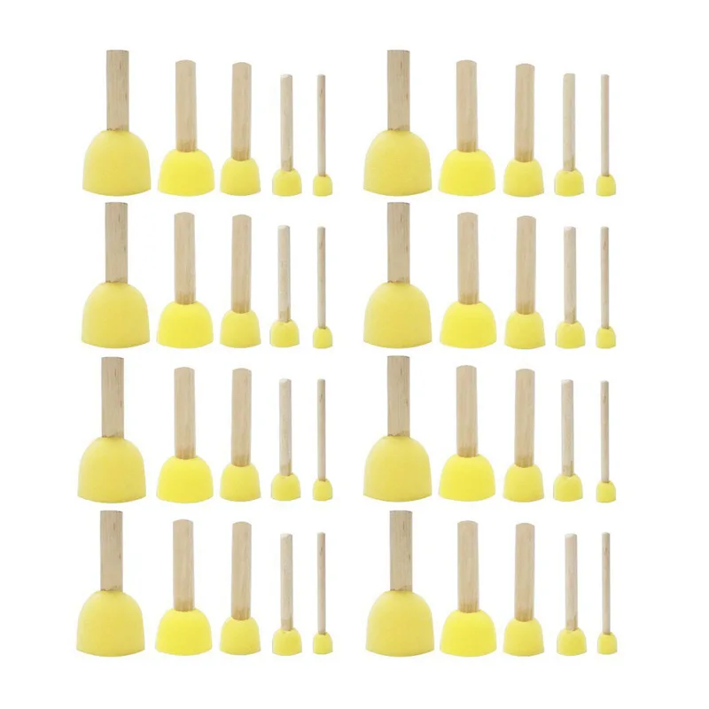 40 pcs Assorted Round Paint Sponge Brush Set Painting Tools Sponge Stippler Set for Kids Painting Crafts and DIY(5 Sizes)
40 pcs Assorted Round Paint Sponge Brush Set Painting Tools Sponge Stippler Set for Kids Painting Crafts and DIY(5 Sizes)