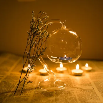Decor Transparent Glass Tubular Ball Candle Holder Candlestick Light Hot Ornament Festival Christmas Party Decor Candlestick
Decor Transparent Glass Tubular Ball Candle Holder Candlestick Light Hot Ornament Festival Christmas Party Decor Candlestick