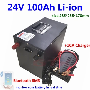 GTK upgrated 24V 100Ah li ion Lithium battery 7S bms with bluetooth for ebike boat scooter solar system+10A Charger
GTK upgrated 24V 100Ah li ion Lithium battery 7S bms with bluetooth for ebike boat scooter solar system+10A Charger