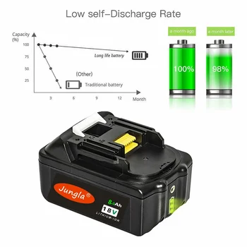 2020 Original 18V 8A Rechargeable Battery 8000mah BL1860 Li-Ion Battery Replacement Power Tool Battery BL1880 BL1860
2020 Original 18V 8A Rechargeable Battery 8000mah BL1860 Li-Ion Battery Replacement Power Tool Battery BL1880 BL1860