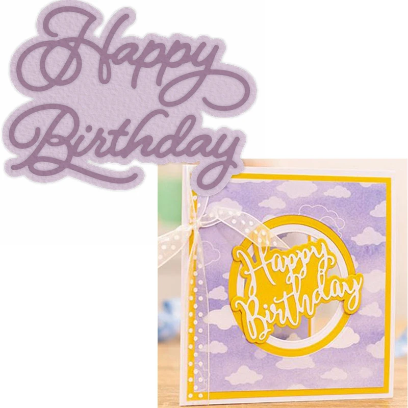 Happy Birthday Metal Cutting Dies Stencils Happy Birthday Phrase Die Cuts For Card Making DIY Decoration Crafts Cards
Happy Birthday Metal Cutting Dies Stencils Happy Birthday Phrase Die Cuts For Card Making DIY Decoration Crafts Cards