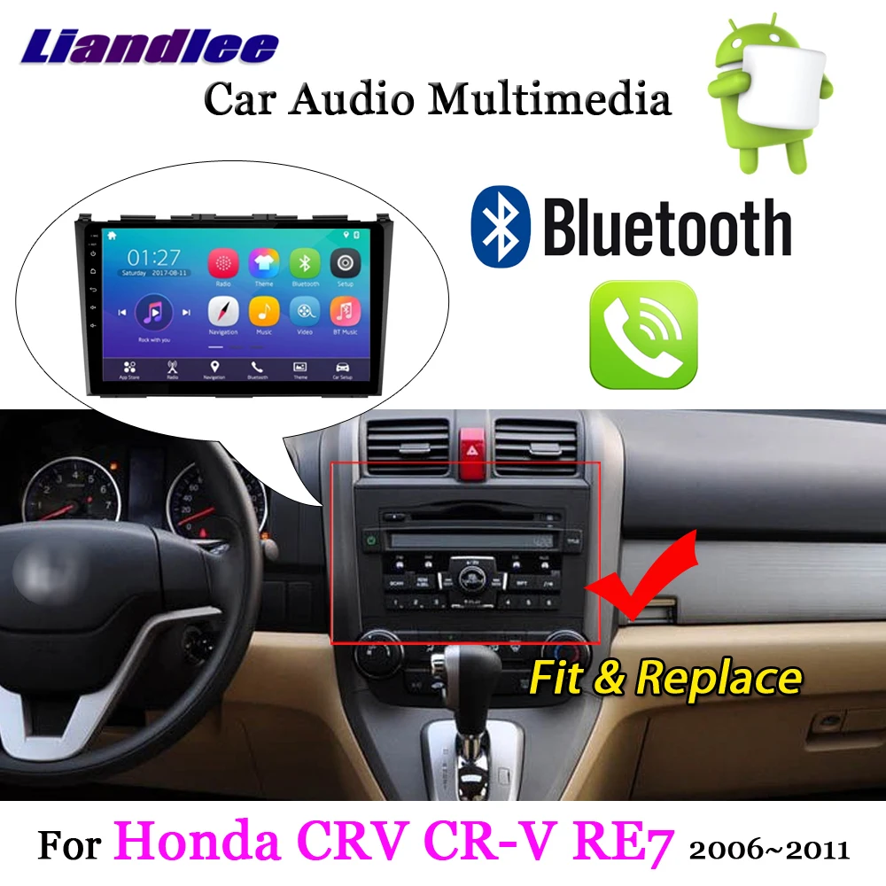 Liandlee For Honda CRV CR-V RE7 2006~2011 Android 7.1 System Radio Carplay BT Camera GPS Map Navi Navigation Multimedia
Liandlee For Honda CRV CR-V RE7 2006~2011 Android 7.1 System Radio Carplay BT Camera GPS Map Navi Navigation Multimedia