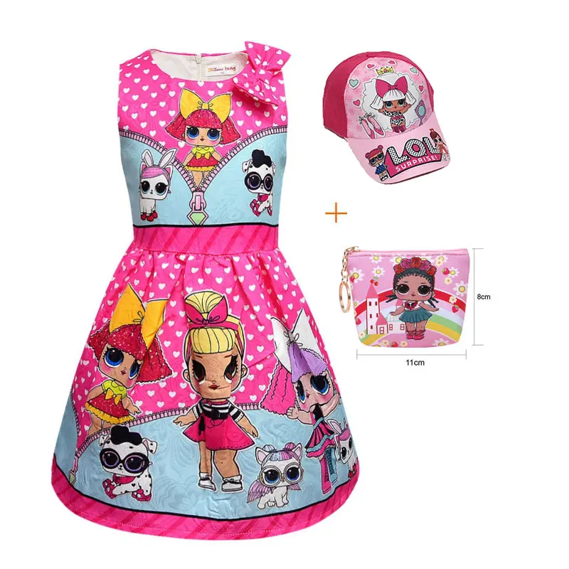 New surprise cartoon girl jacquard dress cartoon cute child bow vest dress + hat bag 3 piece set
New surprise cartoon girl jacquard dress cartoon cute child bow vest dress + hat bag 3 piece set