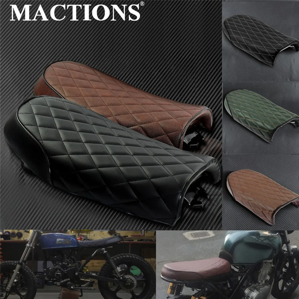 

Motorcycle Universal Retro Vintage Cafe Racer Seat Retro Saddle For Honda CB125S CB200 CB350 CB400 CB500 CB550 CB750 CL350