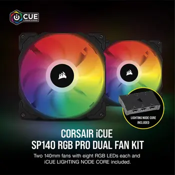 Corsair Fan iCUE SP140 RGB Pro Performance 140mm SinglePack/(Dual Fan Kit with Lighting Node Core) NEW
Corsair Fan iCUE SP140 RGB Pro Performance 140mm SinglePack/(Dual Fan Kit with Lighting Node Core) NEW