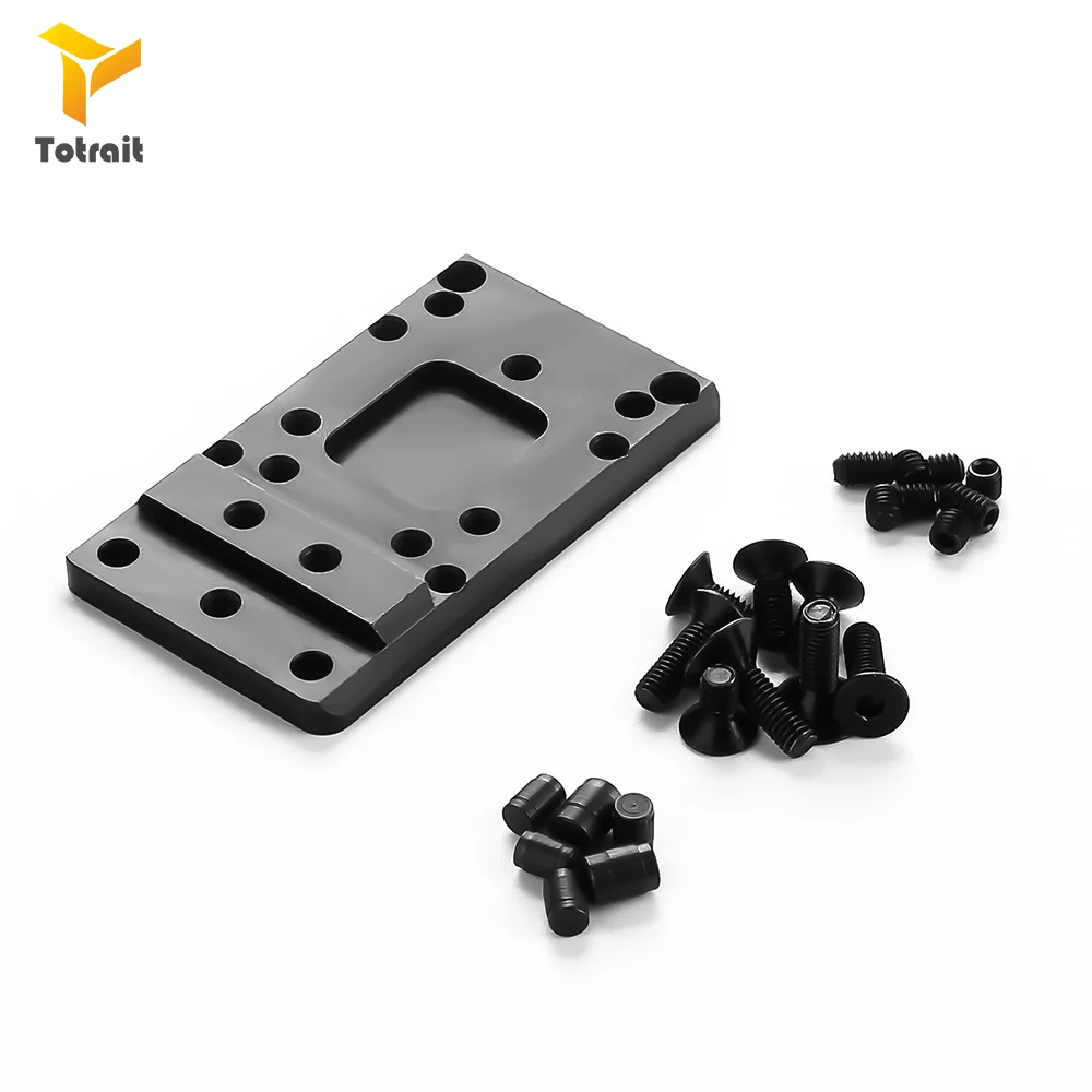 TOtrait Tactical Steel Glock Hunting Rear Sight Plate Base Mount Fit For Universal Red Dot Sight Scope Handgun Accessories
TOtrait Tactical Steel Glock Hunting Rear Sight Plate Base Mount Fit For Universal Red Dot Sight Scope Handgun Accessories