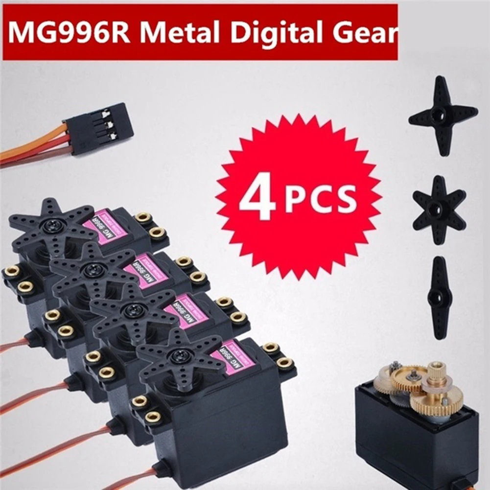 Цифровой сервомотор Mg996r, пластиковая Шестерня Mg995 с крутящим моментом для грузовиков, гонок для грузовиков, лодок, гоночных автомобилей, вертолетов и страйпов, 4 шт.
Цифровой сервомотор Mg996r, пластиковая Шестерня Mg995 с крутящим моментом для грузовиков, гонок для грузовиков, лодок, гоночных автомобилей, вертолетов и страйпов, 4 шт.