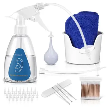 Ear Wax Removal Kit Ear Washer Bottle Basin Syringe Disposable Tips Towel Cotton Swabs Ear Irrigation Cleaning Toiletry Kits
Ear Wax Removal Kit Ear Washer Bottle Basin Syringe Disposable Tips Towel Cotton Swabs Ear Irrigation Cleaning Toiletry Kits