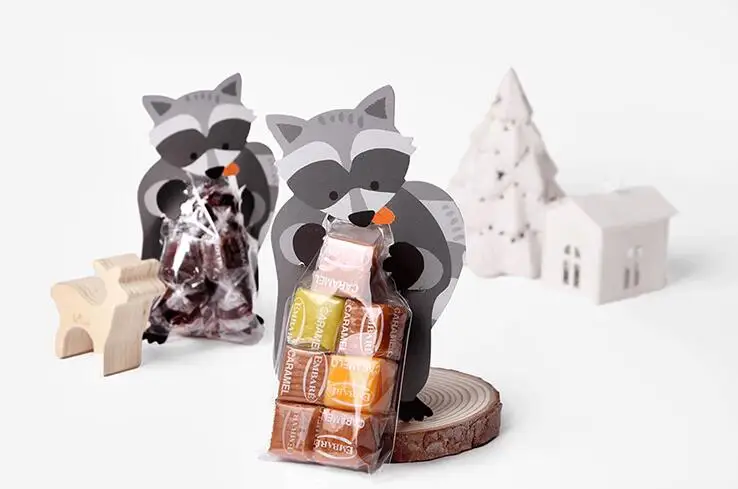 animal biscuit candy packaging bag koala bear rabbit styling