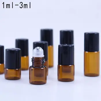 100PCS 1ml 2ml 3ml Amber Glass Roller Bottle Bottles with Removable Stainless Steel Roller Ball for Essential Oil Perfume Bottle
100PCS 1ml 2ml 3ml Amber Glass Roller Bottle Bottles with Removable Stainless Steel Roller Ball for Essential Oil Perfume Bottle