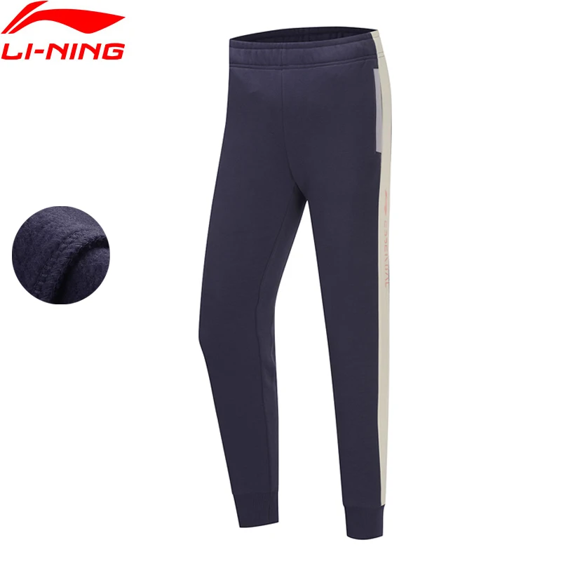 Li-Ning Women Training Sweat Pants Winter Warm Fleece Regular Fit 78% Cotton 22% Polyester LiNing Sports AKLP552 COND19 | Спорт и