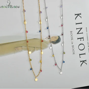 Nextvance Multicolor Rhinestones Necklace Round Chain Lover Stainless Steel Pendant For Girlfriend Women Festival Gift Jewelry
Nextvance Multicolor Rhinestones Necklace Round Chain Lover Stainless Steel Pendant For Girlfriend Women Festival Gift Jewelry