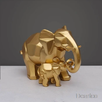 Deartco Resin Modern Gold Elephant Mother and Child Decoration Resin Home Small Statue Craft Carving Animal Statue Gift
Deartco Resin Modern Gold Elephant Mother and Child Decoration Resin Home Small Statue Craft Carving Animal Statue Gift