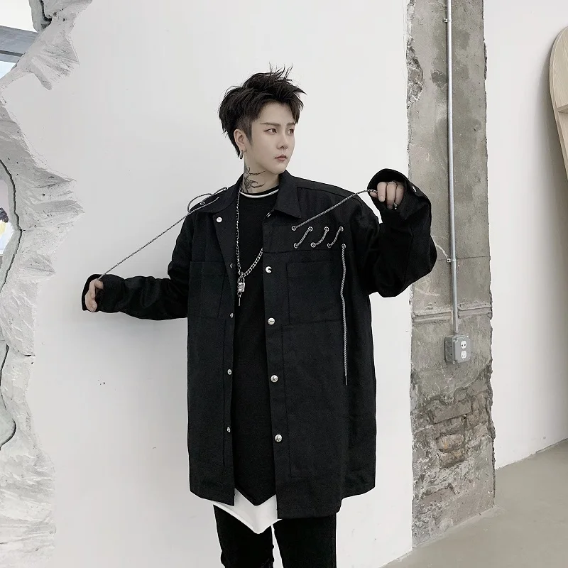2020Spring And Autumn New European And American Trend Drawstring Accessories Solid Color Jacket Fashion Casual Loose Jacket Coat 2020Spring And Autumn New European And American Trend Drawstring Accessories Solid Color Jacket Fashion Casual Loose Jacket Coat