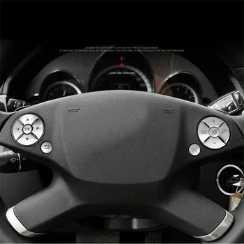 Replacement Steering Wheel Button Set Cover For Mercedes-Benz C E S-class W204 W212 Interior Accessories ABS Silver
Replacement Steering Wheel Button Set Cover For Mercedes-Benz C E S-class W204 W212 Interior Accessories ABS Silver