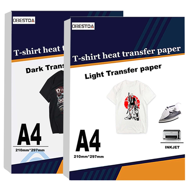 Для струйной печати термо переводная печатная бумага футболка светильник темно