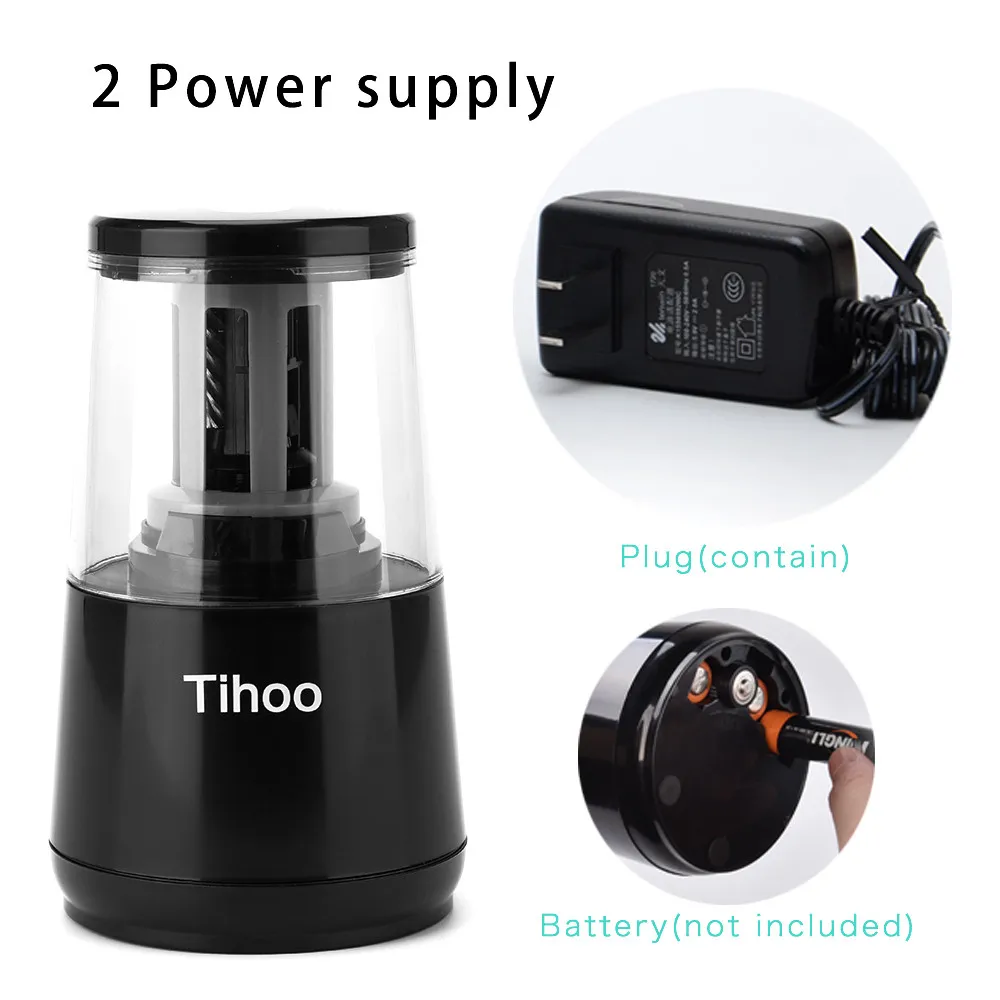 

Tihoo 2 Colors Multifunction Automatic Electric Pencil Sharpener Usb Heavy Duty Tenwin Mechanical For Children