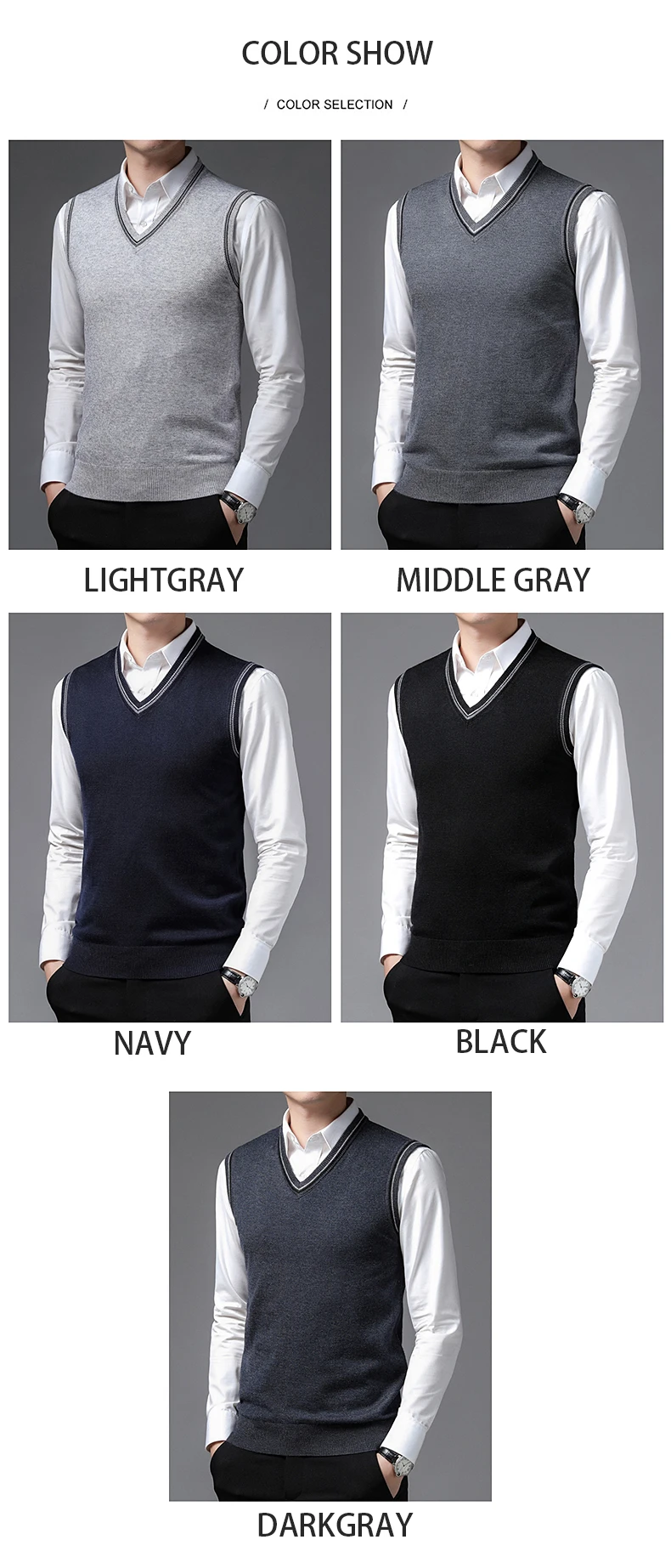Casual Sweater Sleeveless V-Neck Casual Sweater Sleeveless V-Neck