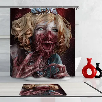 Shower Curtain, Bathroom Curtains Accessories-Bloody Woman,Zombie Girl,Biohazard,Halloween Decorations
Shower Curtain, Bathroom Curtains Accessories-Bloody Woman,Zombie Girl,Biohazard,Halloween Decorations