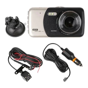 4" 1080P Dual Lens Car Driving DVR Recorder Front Rear Camera Instrument Panel Car accessories Car Rear View Camera
4" 1080P Dual Lens Car Driving DVR Recorder Front Rear Camera Instrument Panel Car accessories Car Rear View Camera