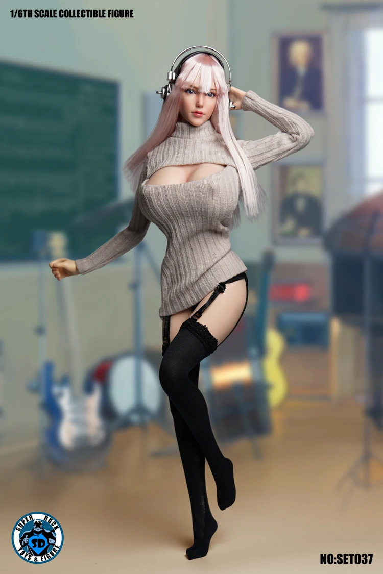 1/6 Scale Girl Head Sculpt Sexy Cosplay Clothes Set SET037 for 12 Inches Female TBLeague Large Breast Body Action Figure
1/6 Scale Girl Head Sculpt Sexy Cosplay Clothes Set SET037 for 12 Inches Female TBLeague Large Breast Body Action Figure