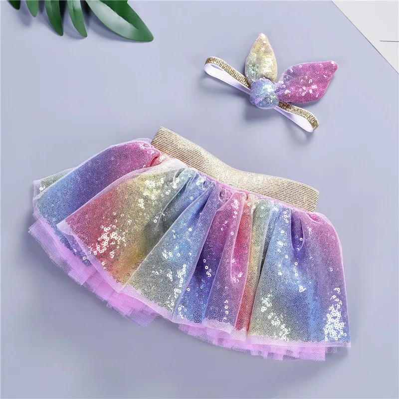 Fashion Princess Sequins Tutu Skirt Baby Girls Summer Clothes Rainbow Kids Party Girls Skirts Children Colorful Mini Pettiskirt
Fashion Princess Sequins Tutu Skirt Baby Girls Summer Clothes Rainbow Kids Party Girls Skirts Children Colorful Mini Pettiskirt