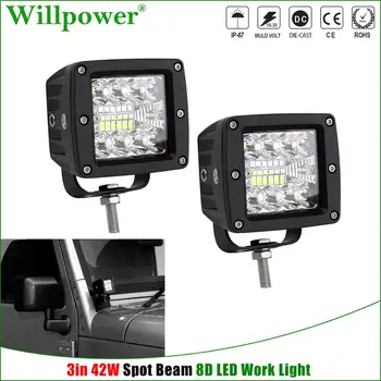 For Jeep 42W 3" LED Pod Light Fog Lights Truck Pickup SUV Car A-Pillar 3 inch LED Cube Lights Spotlights Driving Lamp
For Jeep 42W 3" LED Pod Light Fog Lights Truck Pickup SUV Car A-Pillar 3 inch LED Cube Lights Spotlights Driving Lamp