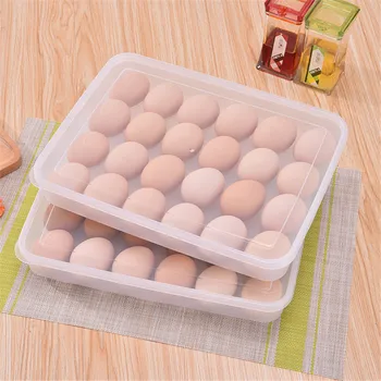 Eggs Holder Egg Dispencer 24 Grid Dumpling Box Refrigerator Food Storage Box Container Space-saving Eggs Boxes Organizer #LR3
Eggs Holder Egg Dispencer 24 Grid Dumpling Box Refrigerator Food Storage Box Container Space-saving Eggs Boxes Organizer #LR3