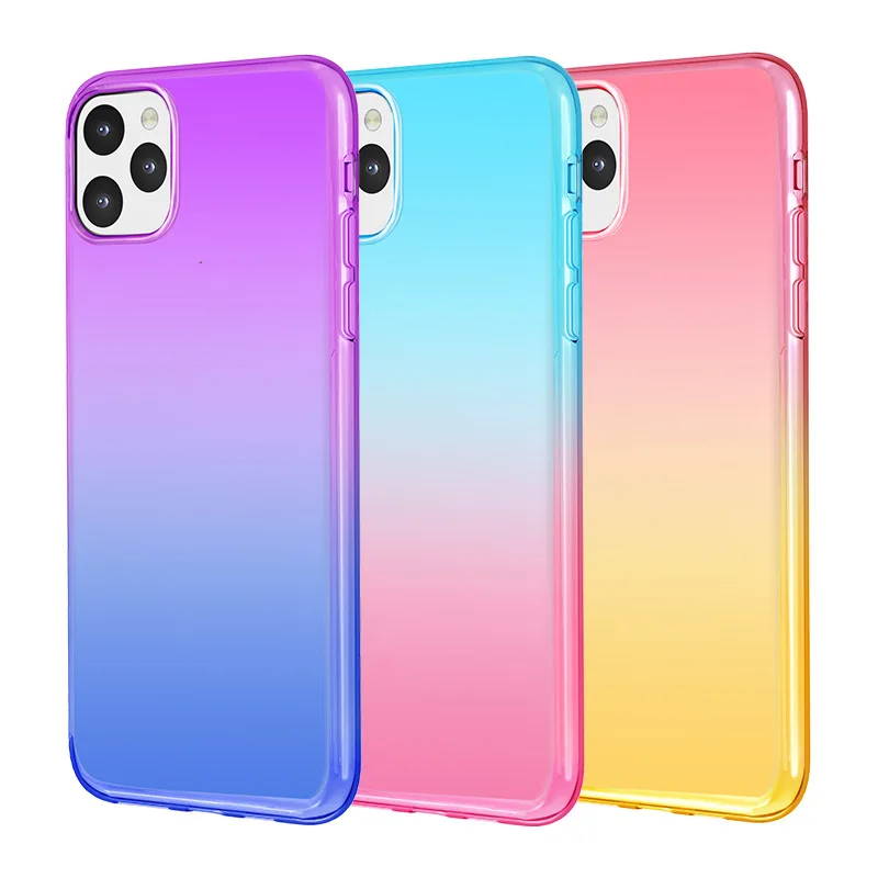 6 Colors Gradient Color Case For iPhone 11 Pro Max Ultra Thin Soft TPU Silicone Cover For iPhone 11 Case Protective Back Cover 
6 Colors Gradient Color Case For iPhone 11 Pro Max Ultra Thin Soft TPU Silicone Cover For iPhone 11 Case Protective Back Cover