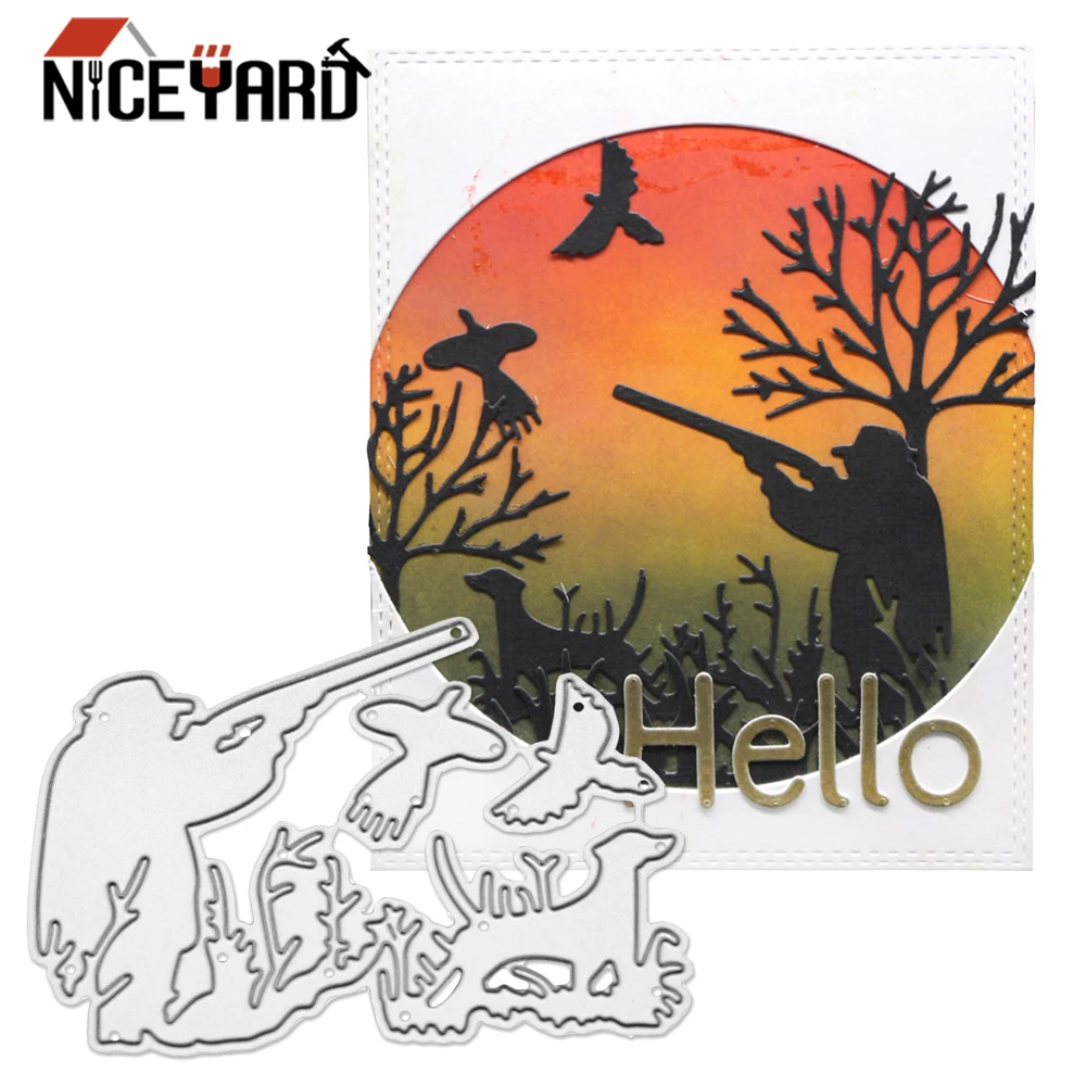 Hunter Go hunting Cut Die Mold Cutting Dies Embossing Decorative Metal Die Cutter Crafts For DIY Scrapbooking/Card Making/Album
Hunter Go hunting Cut Die Mold Cutting Dies Embossing Decorative Metal Die Cutter Crafts For DIY Scrapbooking/Card Making/Album