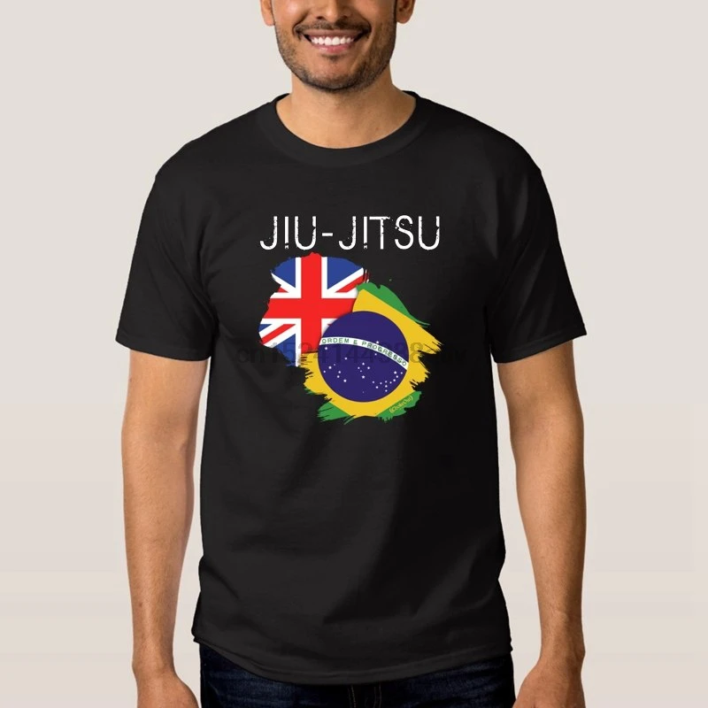 Бразильская мужская темно синяя футболка Jiu Jitsu 2018 Мужская распродажа одежда